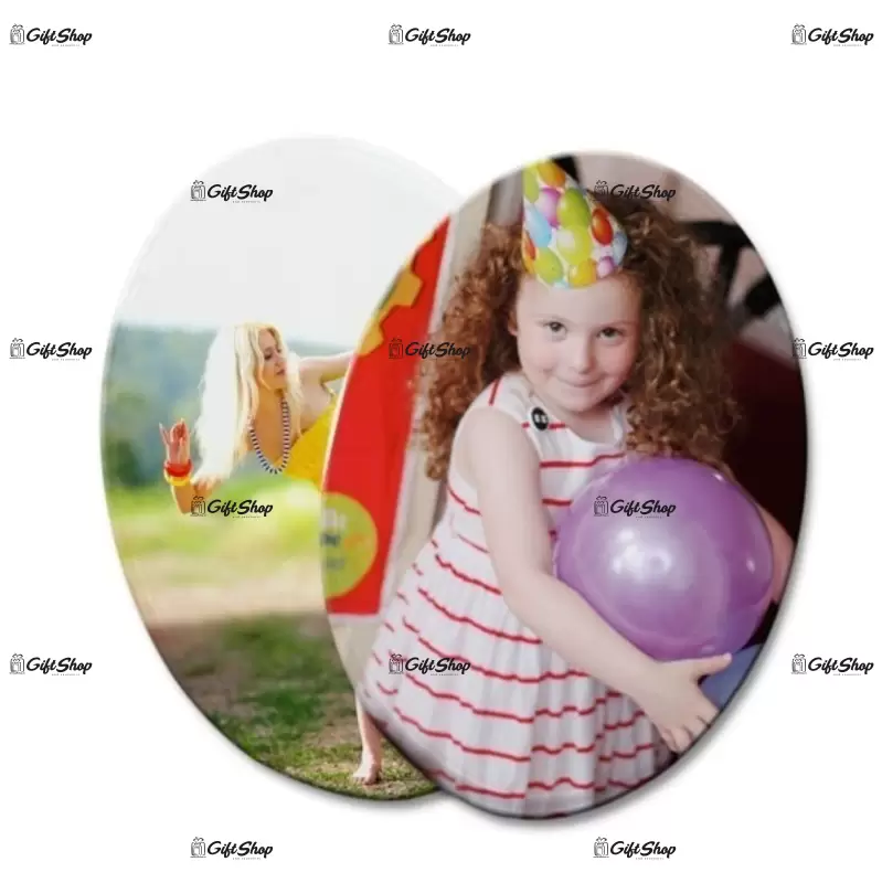 Ornament din ceramica oval, personalizat